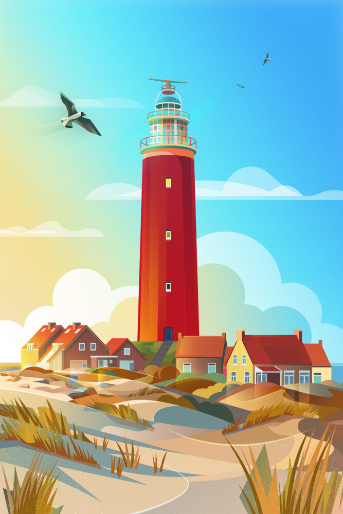 Leuchtturm Texel | Poster